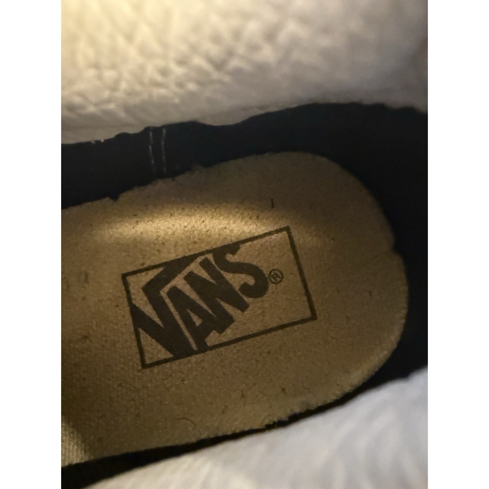 Vans Old Skool V Hook & Loop Black White Kids Size 3 Youth Sneakers - Picture 5 of 5